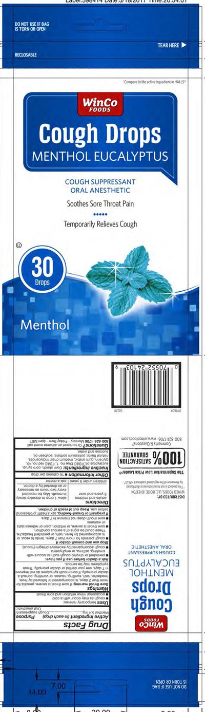 Winco Menthol 30ct Cough Drops (Winco Menthol 30ct 502241 5 19 2017tm)